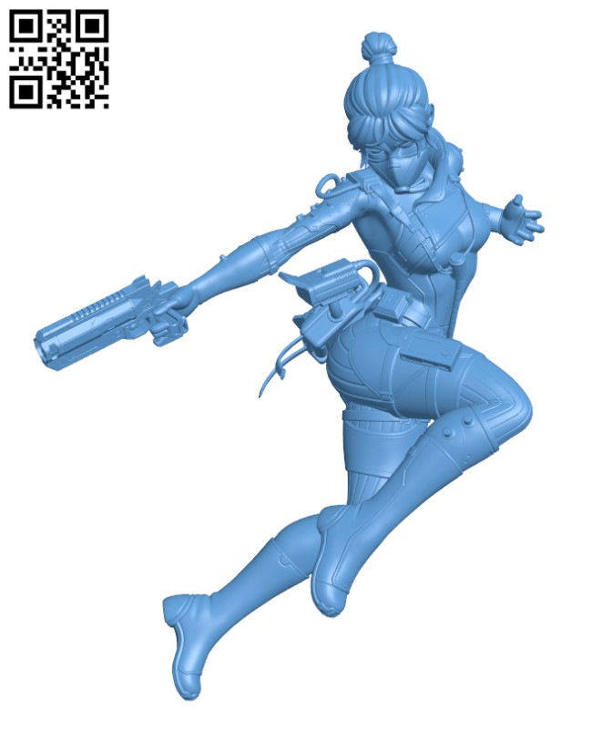 Wraith - Apex Legends H002772 file stl free download 3D Model for CNC and 3d printer