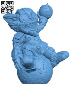 Ziggs – League of Legends H002537 file stl free download 3D Model for CNC and 3d printer