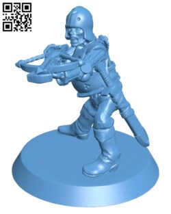 Zombie Crossbow Soldier H003221 file stl free download 3D Model for CNC and 3d printer