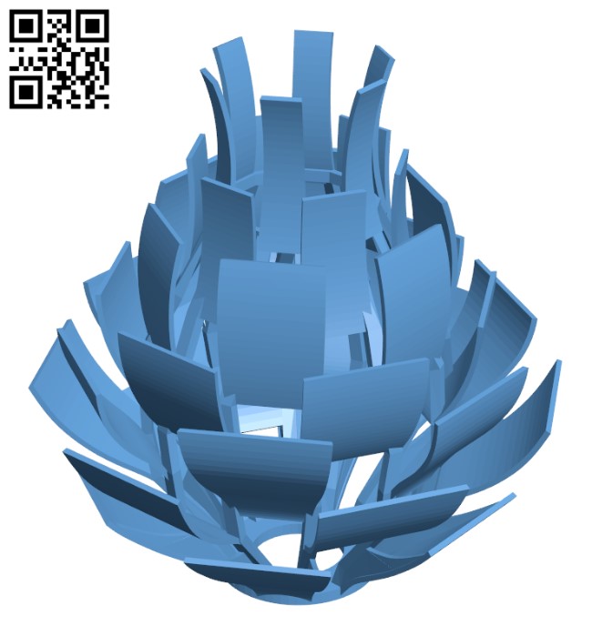Rtichoke lamp shade H002874 file stl free download 3D Model for CNC and 3d printer