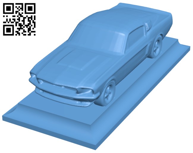 1967 Shelby Mustang H003678 file stl free download 3D Model for CNC and 3d printer