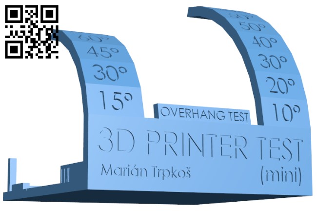 3D printer test H003437 file stl free download 3D Model for CNC and 3d printer