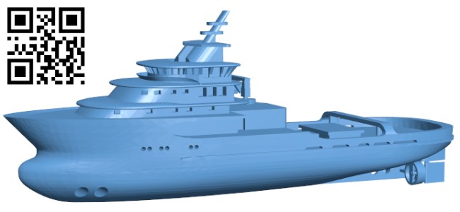 Abeille Bourbon Boat H003738 file stl free download 3D Model for CNC and 3d printer