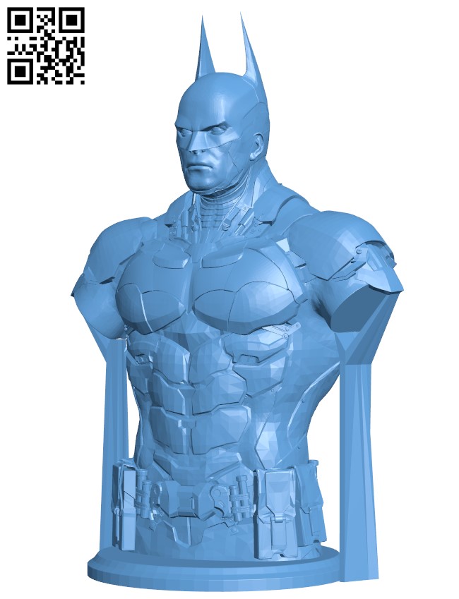 Arkham knight bust H004043 file stl free download 3D Model for CNC and 3d printer