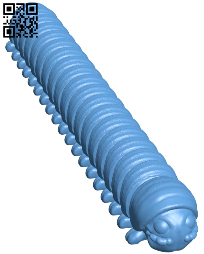 Articulated millipede H003439 file stl free download 3D Model for CNC and 3d printer
