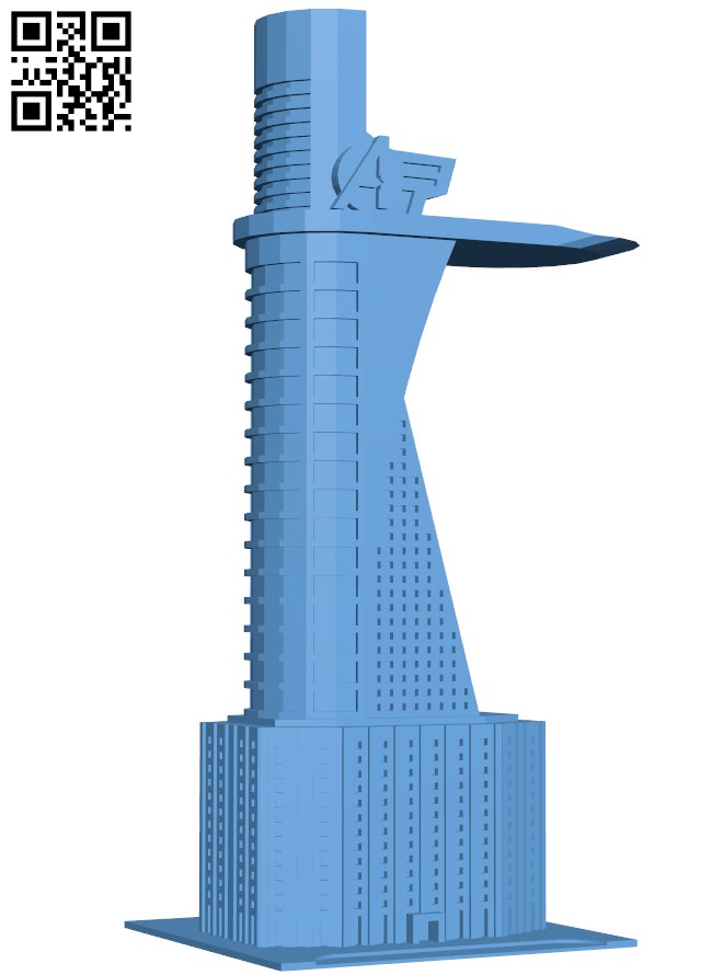 Avengers Tower H003740 file stl free download 3D Model for CNC and 3d printer