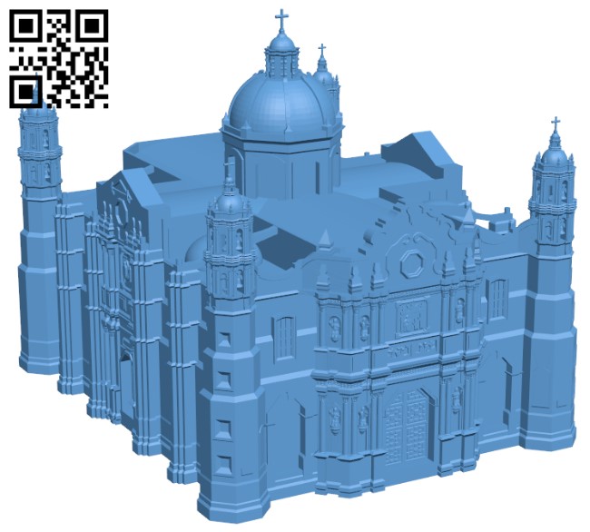Basilica of Our Lady of Guadalupe - Mexico City H003683 file stl free download 3D Model for CNC and 3d printer