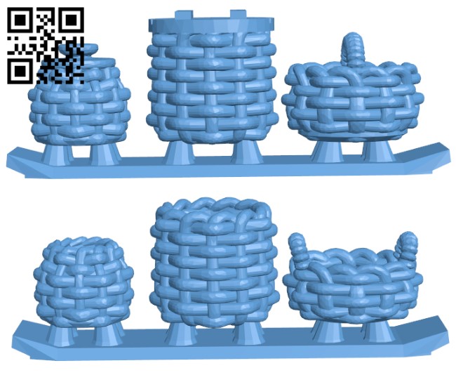 Baskets H003289 file stl free download 3D Model for CNC and 3d printer