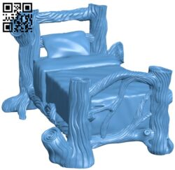 Bed H003444 file stl free download 3D Model for CNC and 3d printer
