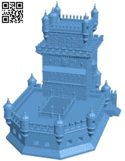 Belém Tower H003323 file stl free download 3D Model for CNC and 3d printer