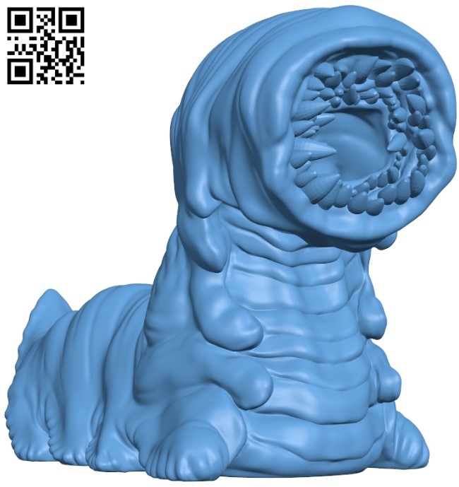 Black Leech - DnD Monster H003382 file stl free download 3D Model for CNC and 3d printer