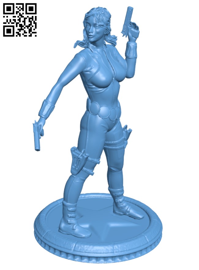 Black Widow - Marvel Superhero H003548 file stl free download 3D Model for CNC and 3d printer