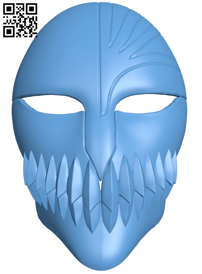 Bleach Mask H003744 file stl free download 3D Model for CNC and 3d printer