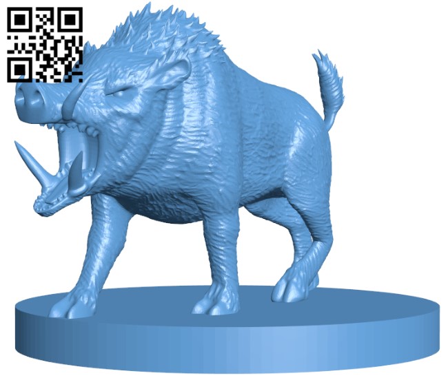 Boars H003324 file stl free download 3D Model for CNC and 3d printer