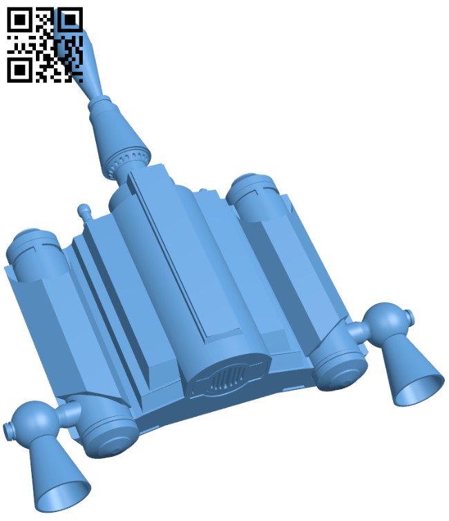 Boba fett inspired jetpack H003625 file stl free download 3D Model for CNC and 3d printer