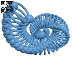 Bone Nautilus H003504 file stl free download 3D Model for CNC and 3d printer