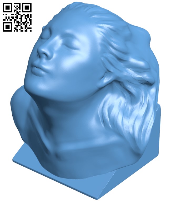 Bust of Eleonora Duse at The Gallery of Modern Art of the Palazzo Pitti in Florence, Italy H004050 file stl free download 3D Model for CNC and 3d printer