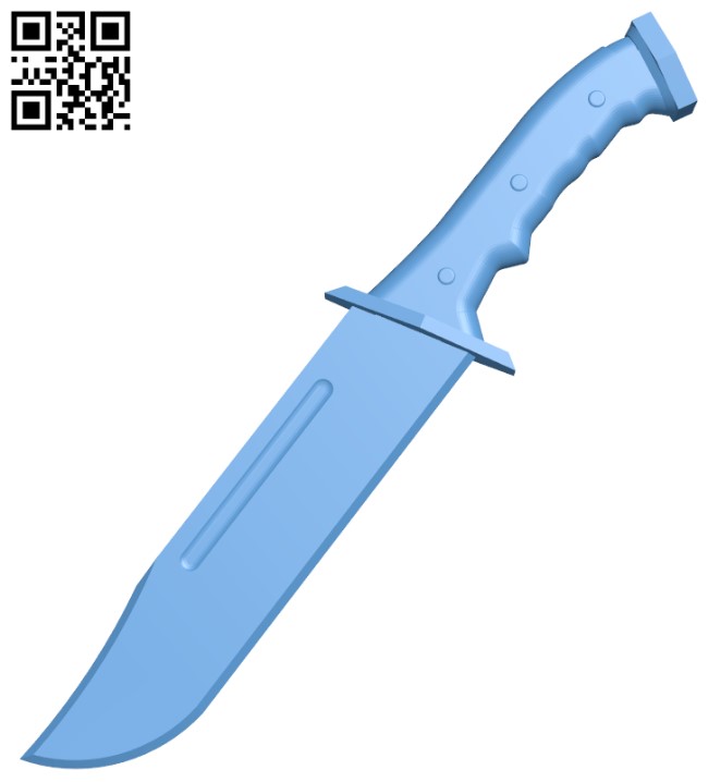 Combat Knife H003688 file stl free download 3D Model for CNC and 3d printer