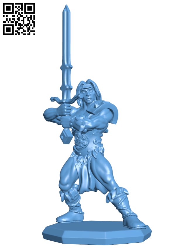 Conan't the Barbarian H004053 file stl free download 3D Model for CNC and 3d printer