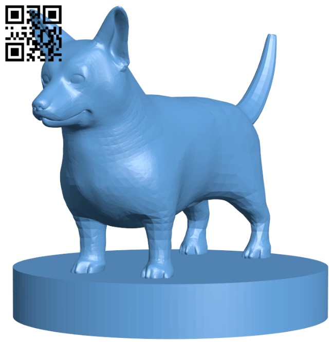 Corgi dog H003870 file stl free download 3D Model for CNC and 3d printer