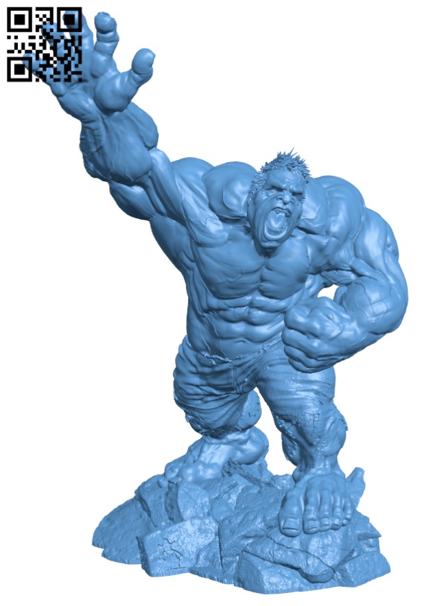 Crazy Hulk H003629 file stl free download 3D Model for CNC and 3d printer