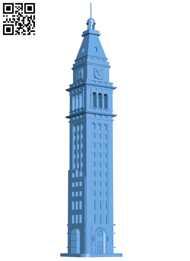 Daniels & Fisher Tower - Denver H003872 file stl free download 3D Model for CNC and 3d printer