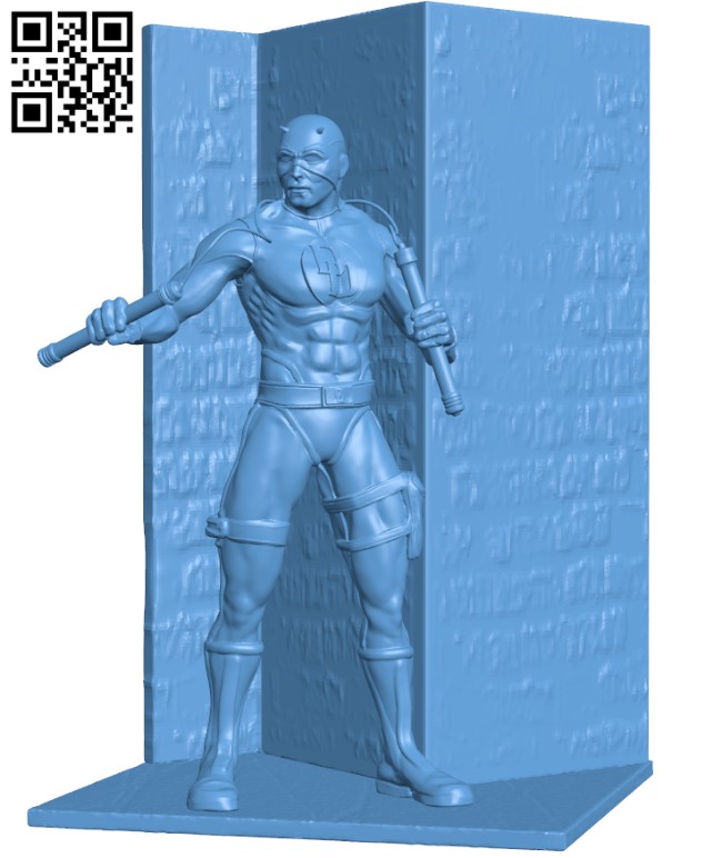 Daredevil - Superhero H003295 file stl free download 3D Model for CNC and 3d printer