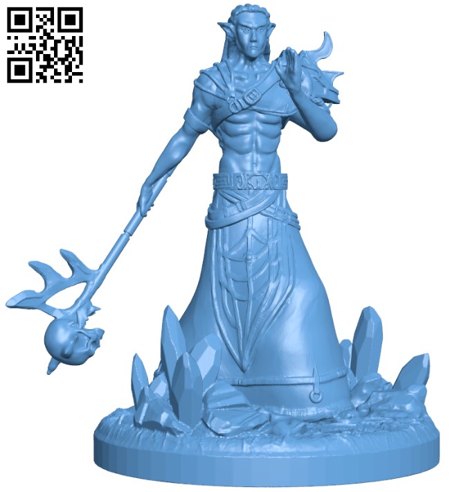 Dark elf sorcerer spellforce H003330 file stl free download 3D Model for CNC and 3d printer