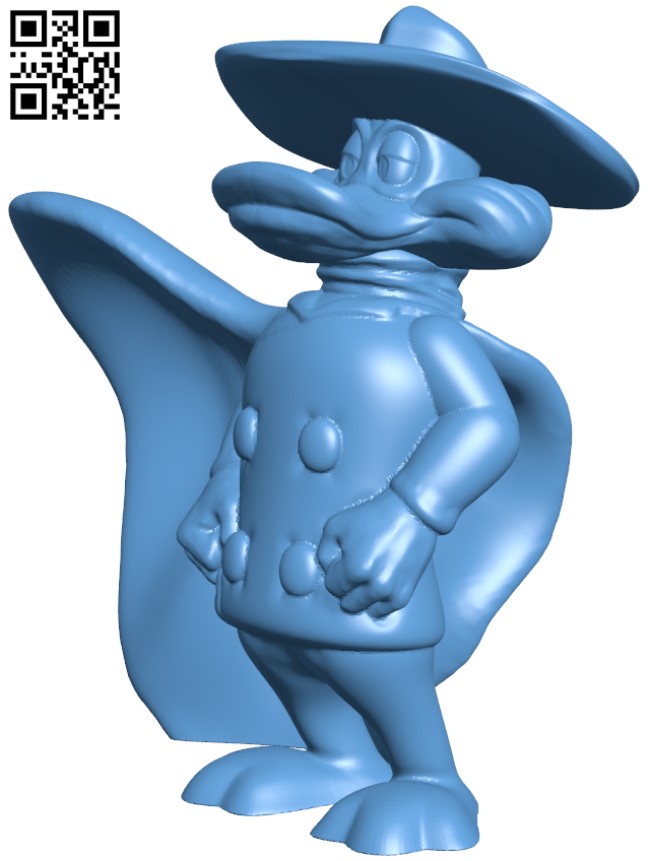 Darkwing Duck H003749 file stl free download 3D Model for CNC and 3d printer