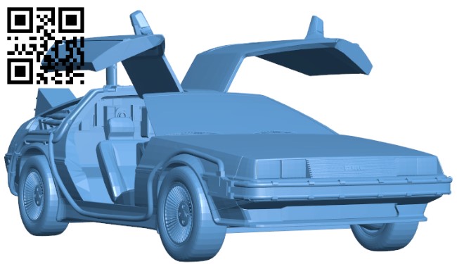 DeLorean car H003988 file stl free download 3D Model for CNC and 3d printer