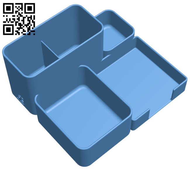 Desk organiser H004059 file stl free download 3D Model for CNC and 3d printer