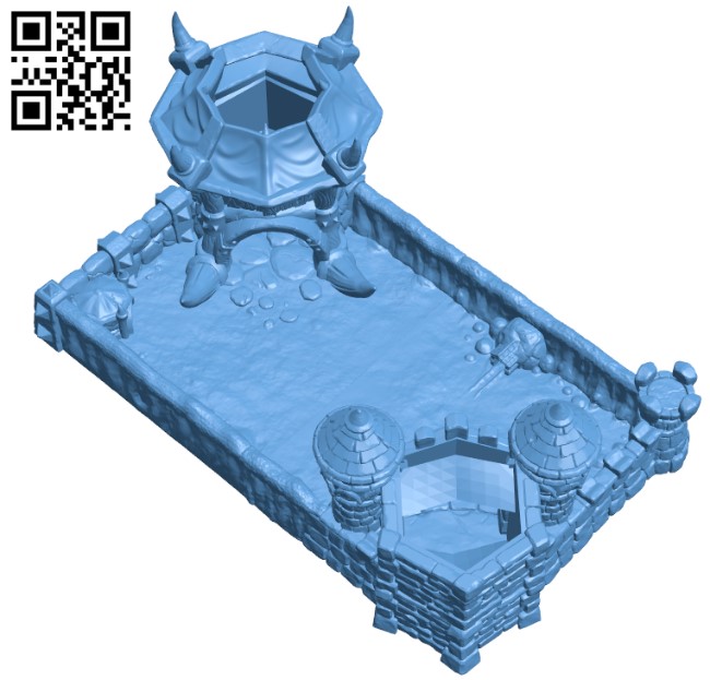 Dice Battle Fields H003752 file stl free download 3D Model for CNC and 3d printer