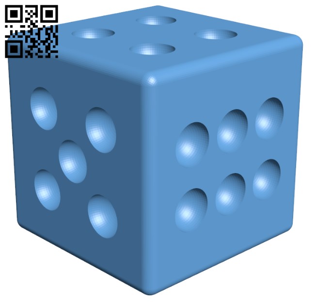 Dice H003508 file stl free download 3D Model for CNC and 3d printer