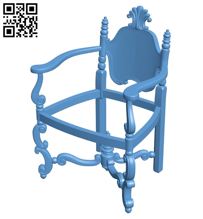 Dissection of the chair A006822 download free stl files 3d model for CNC wood carving