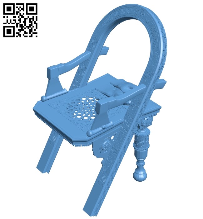 Dissection of the chair A006826 download free stl files 3d model for CNC wood carving