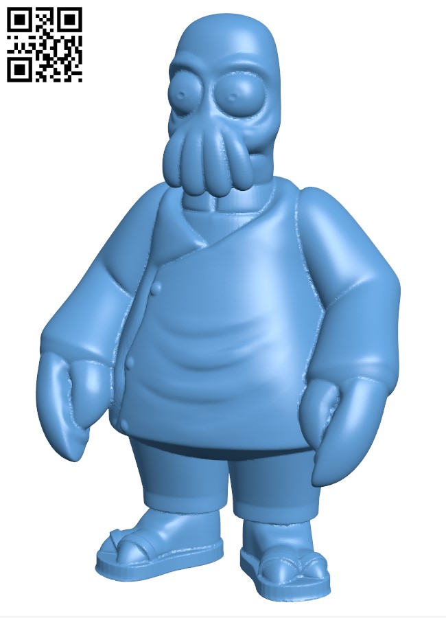 Dr. Zoidberg - Futurama H003811 file stl free download 3D Model for CNC and 3d printer