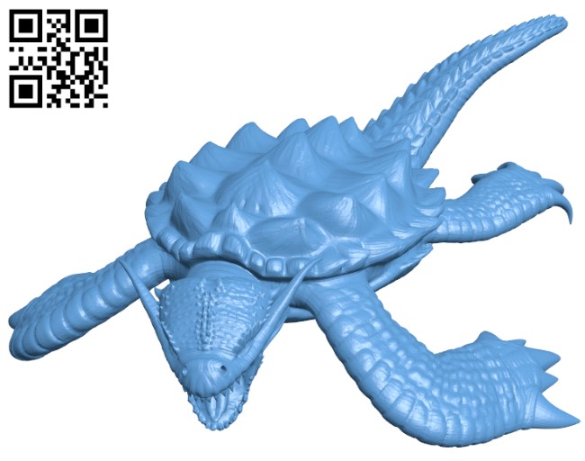Dragon Turtle H003994 file stl free download 3D Model for CNC and 3d printer