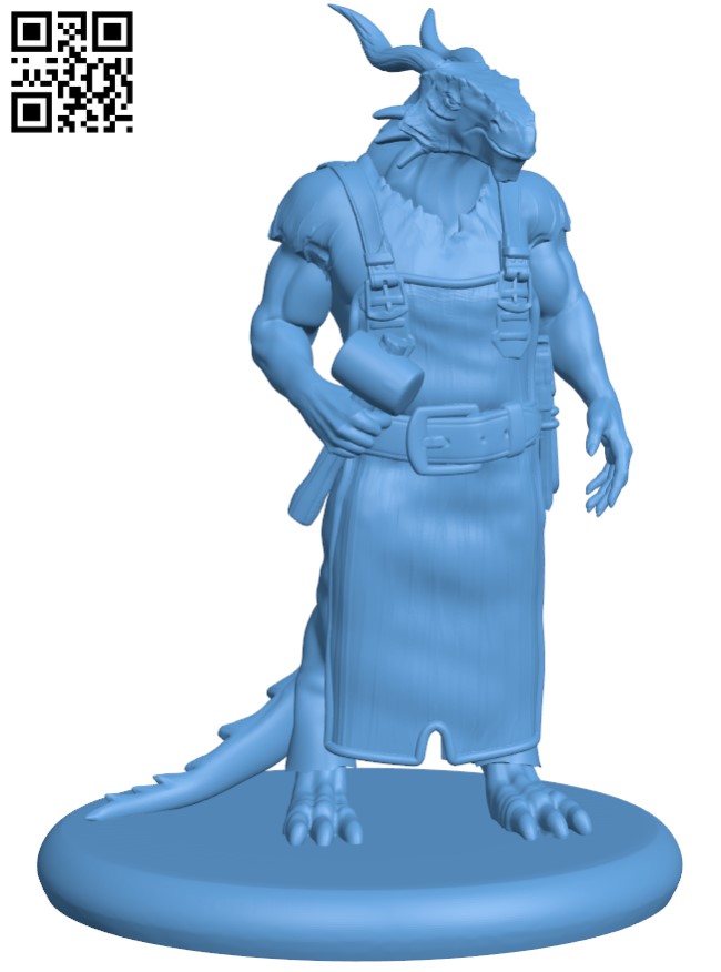 Dragonborn blacksmith H003335 file stl free download 3D Model for CNC and 3d printer