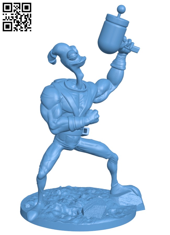 Earthworm Jim H003817 file stl free download 3D Model for CNC and 3d printerEarthworm Jim H003817 file stl free download 3D Model for CNC and 3d printer