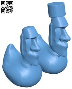 Easter Island Rubber Duck