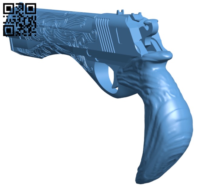 Ebony and ivory gun H003759 file stl free download 3D Model for CNC and 3d printer