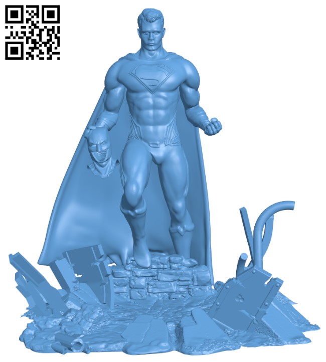 Evil Superman H003562 file stl free download 3D Model for CNC and 3d printer