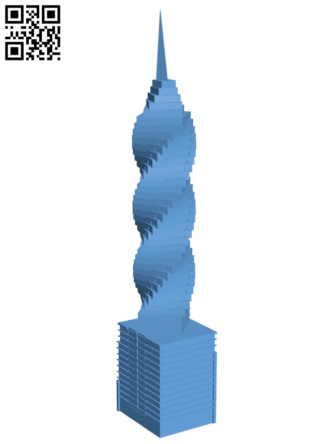 F&F Tower - Panama H003564 file stl free download 3D Model for CNC and 3d printer