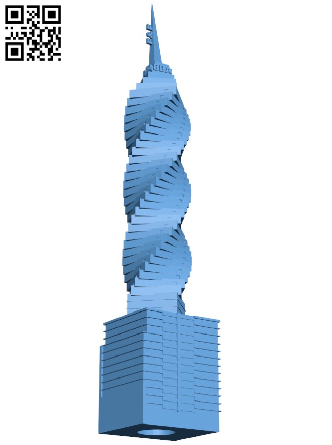 F&F Tower - Panama H003997 file stl free download 3D Model for CNC and 3d printer