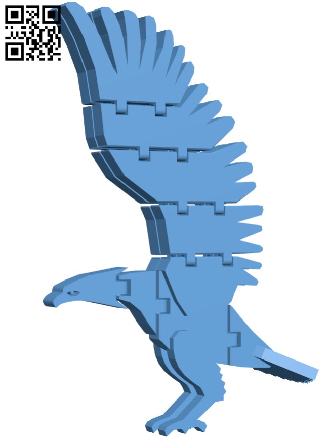 Flexi Eagle H003876 file stl free download 3D Model for CNC and 3d printer