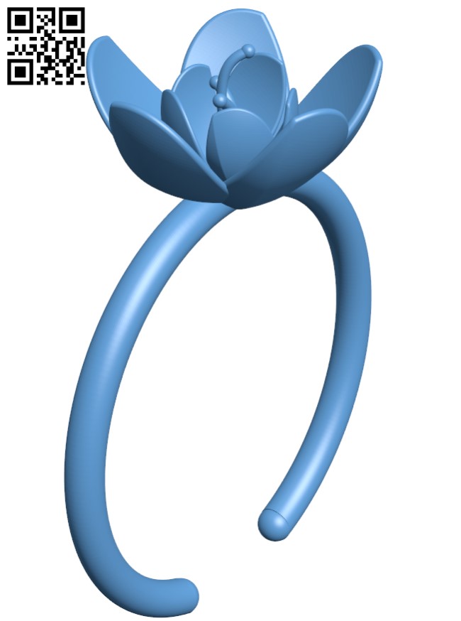 Flower bracelet H004002 file stl free download 3D Model for CNC and 3d printer