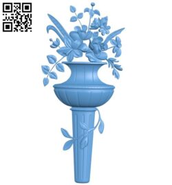 Flower pattern A006809 download free stl files 3d model for CNC wood carving