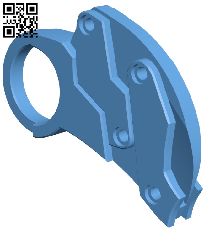Folding Karambit - Knife H003299 file stl free download 3D Model for CNC and 3d printer