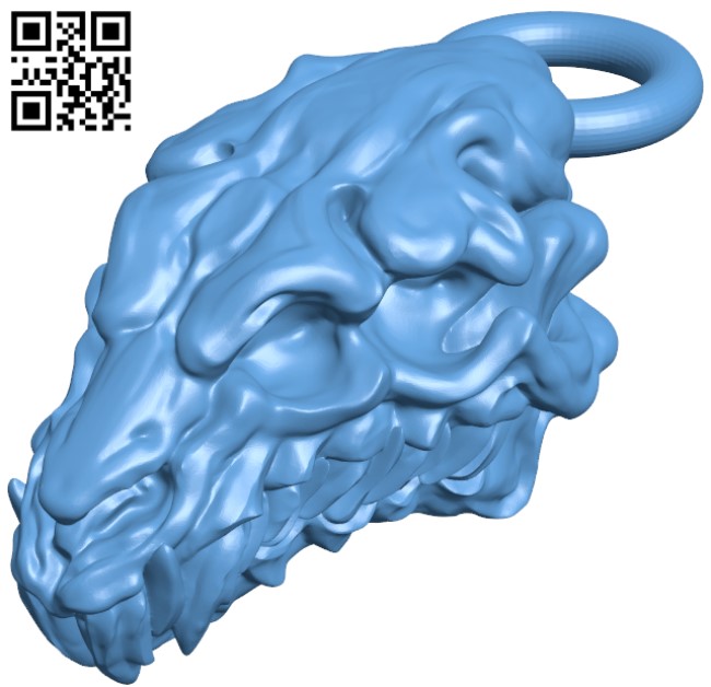Four eyed monster pendant H004004 file stl free download 3D Model for CNC and 3d printer