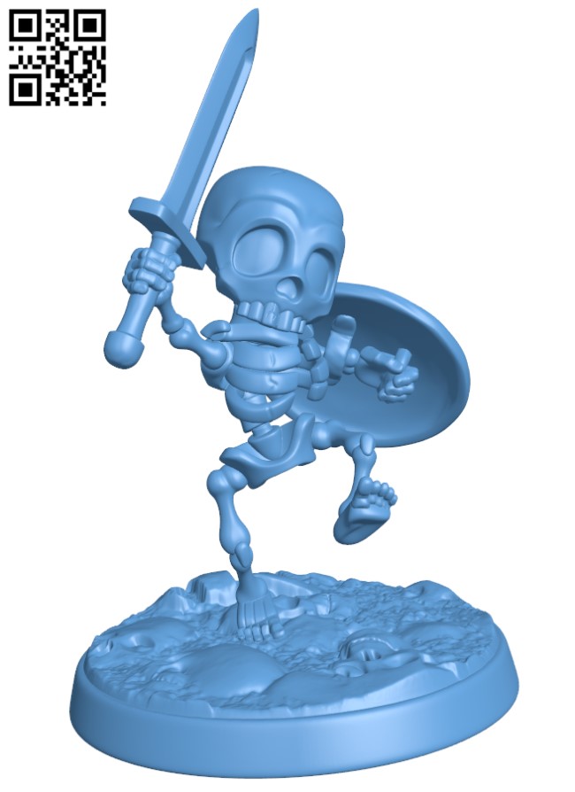 Garry The Skeleton H003568 file stl free download 3D Model for CNC and 3d printer